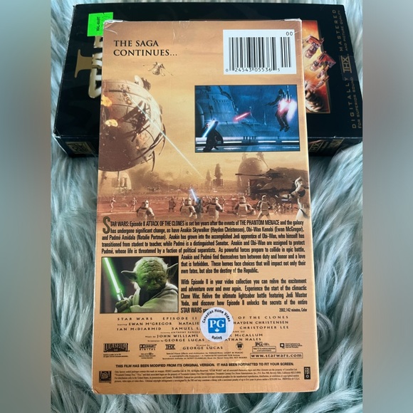 Star Wars1 The Phantom Menace and Star Wars2 Attack of the Clones (Unopened)VHS - Picture 3 of 6